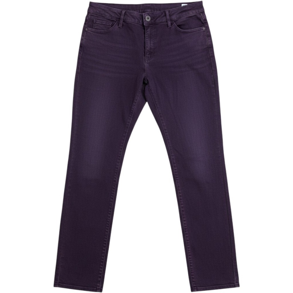 Ava & Viv Womens Plus Size 20W High Rise Skinny Jeans Deep Purple Stretch Denim